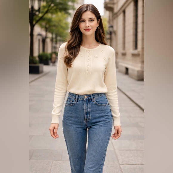 Zara Other - Classic Blue Women's Jeans and white sweater very good combinations